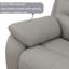 Causeuse inclinable en cuir respirant 77 po avec console de rangement, USB et DEL 77 po