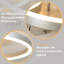 3-Light Dimmable LED Flush Mount