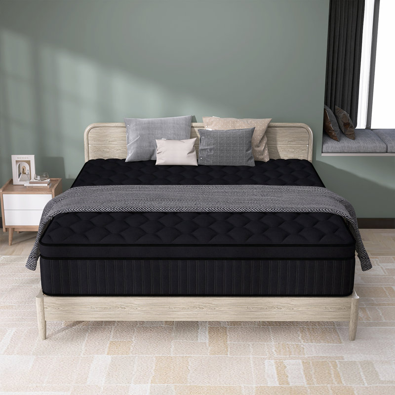 Matelas hybride à ressorts ensachés 12 po / 14 po, 12", Très grand lit