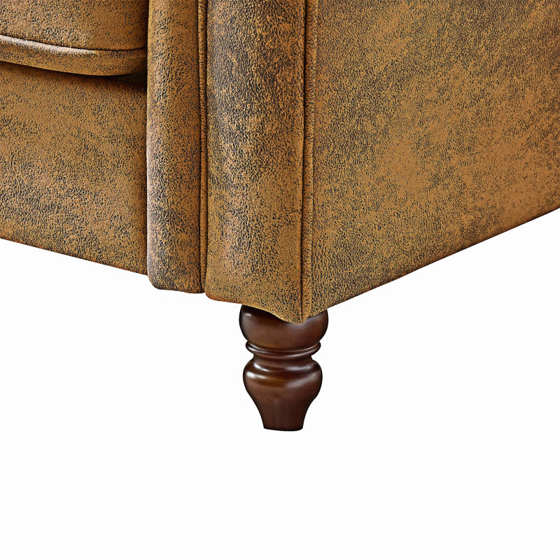 Canapé Chesterfield, Brun