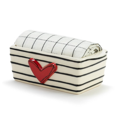 DEMDACO 7'' x 2.5'' Stoneware Mini Loaf Pan