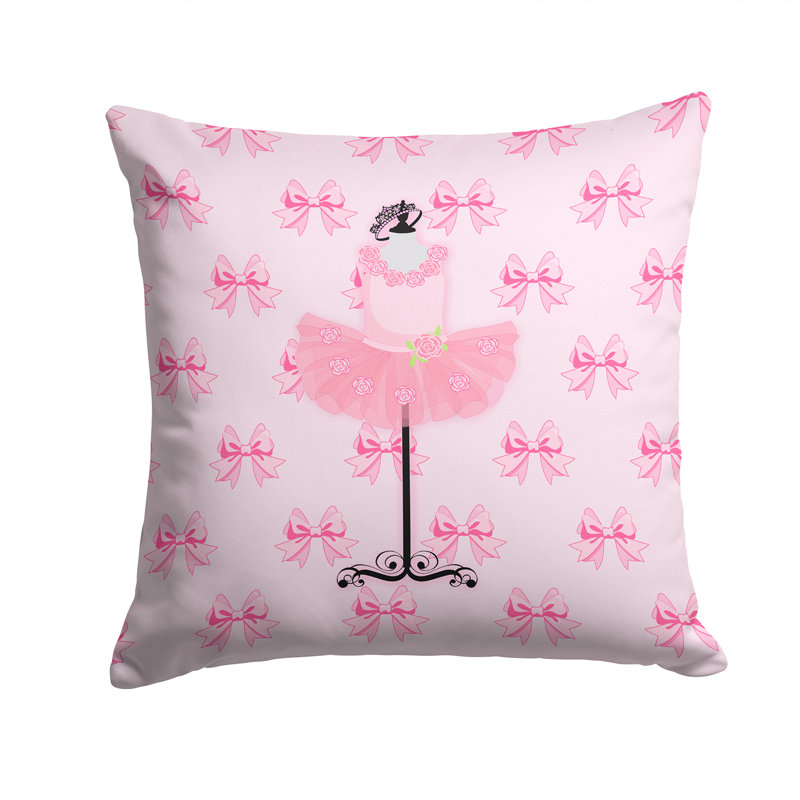 Coussin décoratif intérieur/extérieur ballerine considérant soirée, 14 po x 14 po