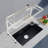 Adjustable Over Sink Dish Drainer Drying Rack