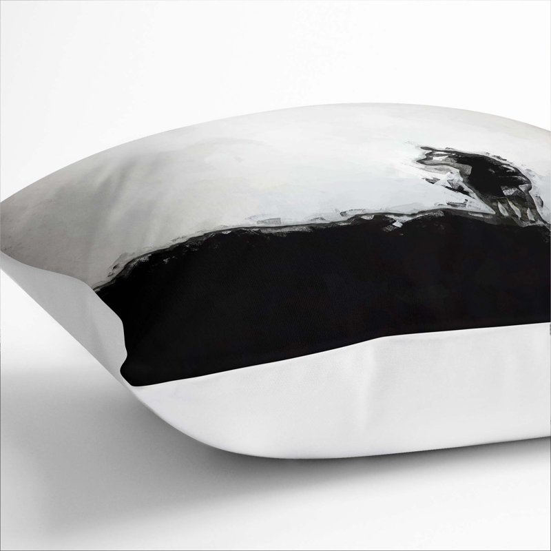 Square Throw Cushion, White, 55cm H x 55cm W x 20cm D