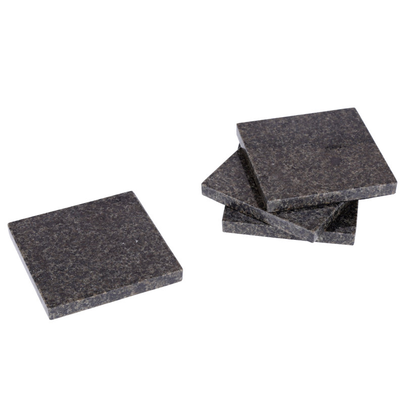 Marble Square 4 Piece Coaster Set