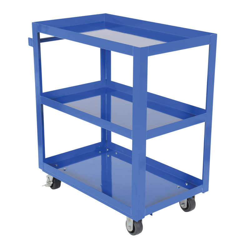 Chariot de service en acier, H 41,69 po x l 21,88 po x P 38,25 po