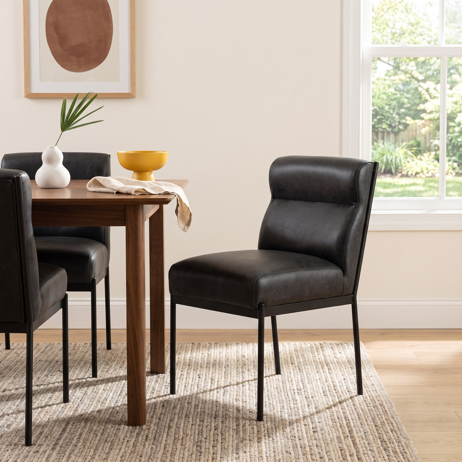 Kave Genuine Leather Dining Chair