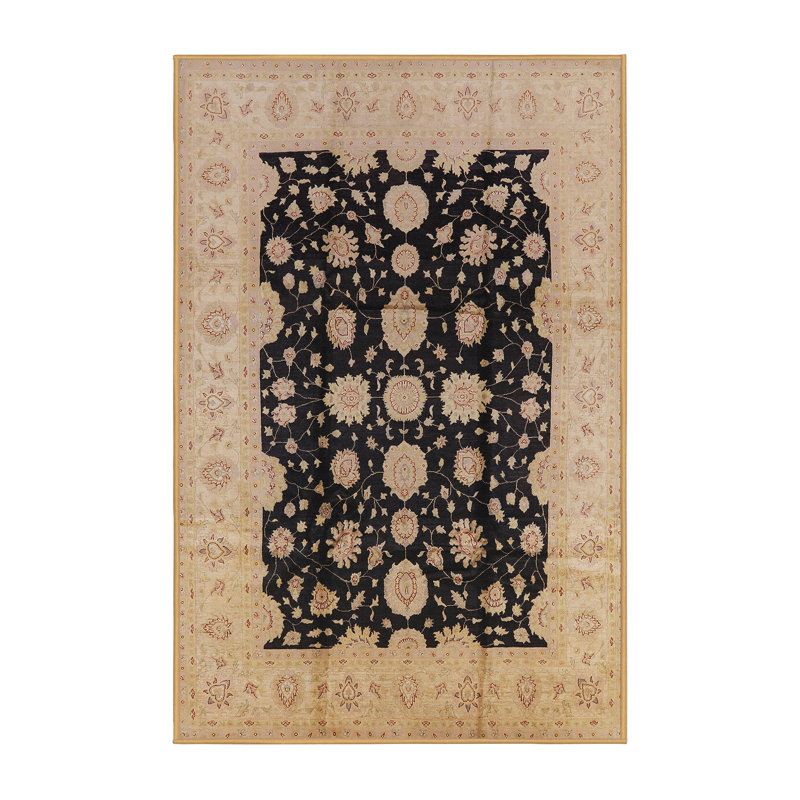 Tapis oriental noir / beige Hayasdan, Rectangle 5 pi x 8 pi