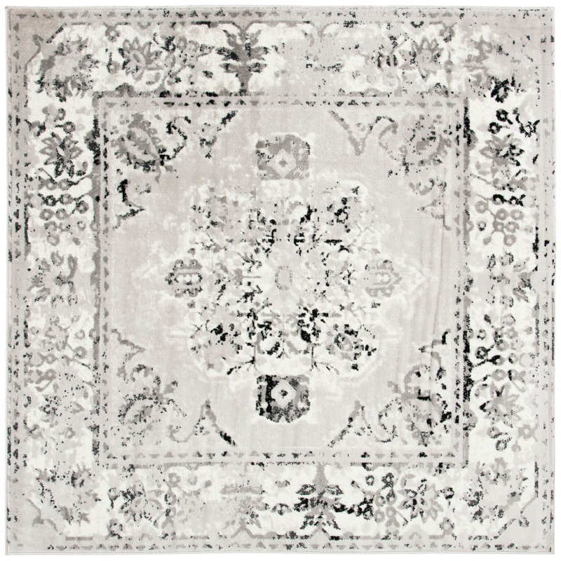 Micheline Performance Oriental Rug, Square 6'7"