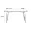 Table rectangulaire moderne simple en bois massif-116647539