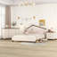 Ensemble de chambre à coucher 3 pièces avec table de chevet et commode Halaya-86884490-86884493