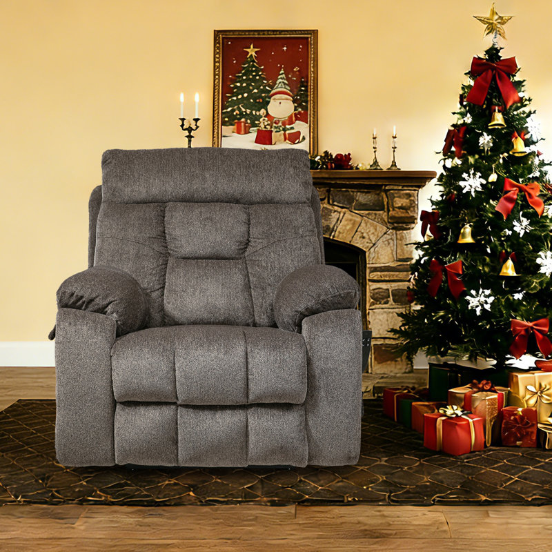 Chira Oversized Lay Flat Electric Lift Recliner Chair with Massage & Heat,Dual Motor., Dark Brown