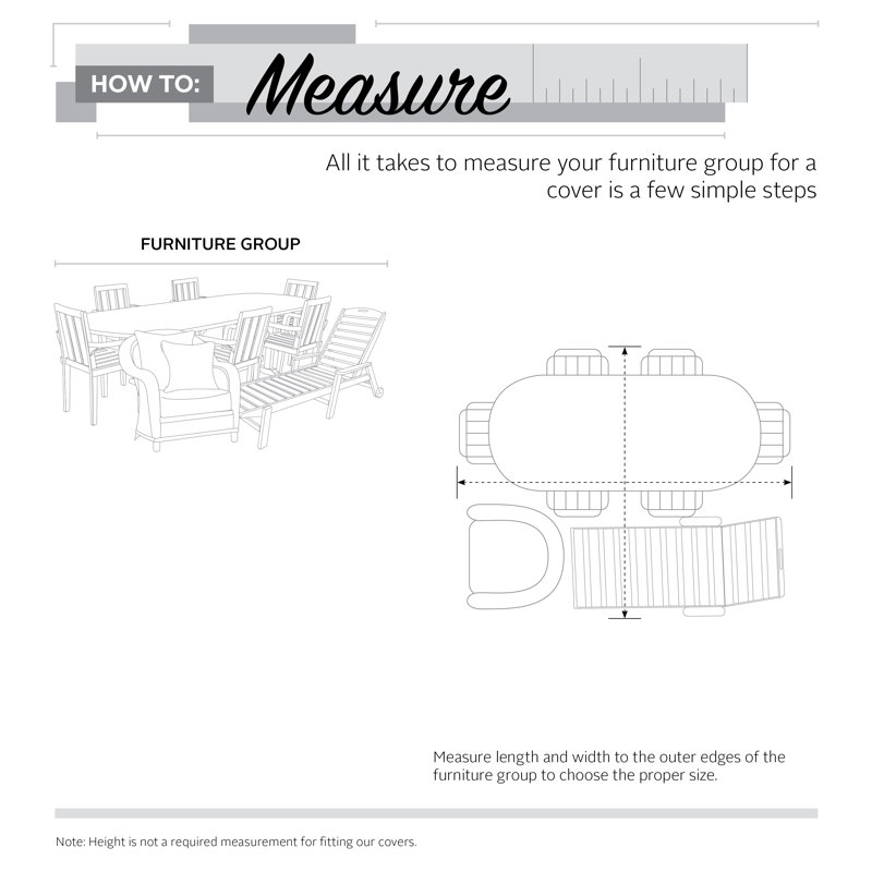 Jadon Outdoor Patio Dining Set Cover