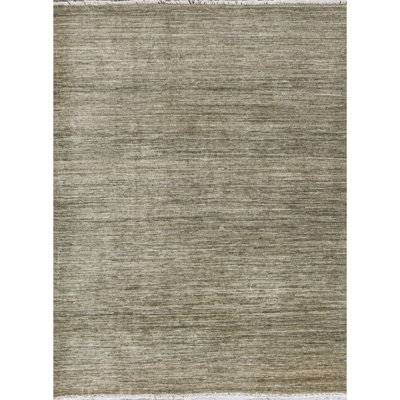 Tapis vert noué à la main de haute qualité