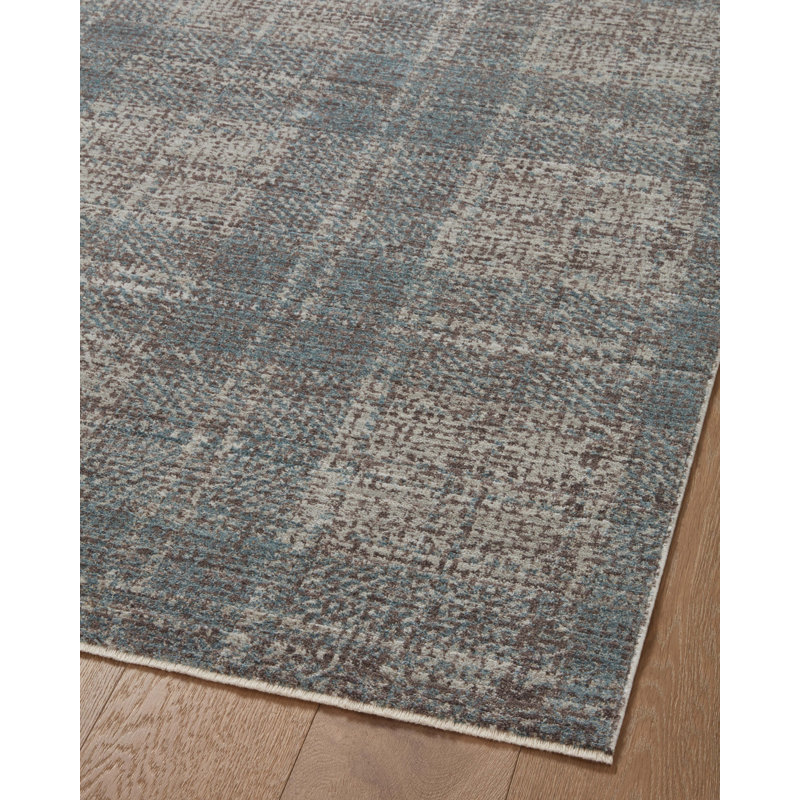Tapis gris anthracite denim / gris anthracite Angela Rose x Loloi, Rectangle 9 pi 6 po x 13 pi 1 po