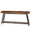 Console industrielle très longue de 70,9 pouces, table de canapé rustique pour le salon et le couloir, meubles de vestibule étroits avec structure en métal durable