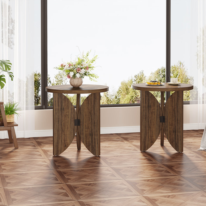 Wood Round End Tables