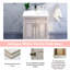24" Bathroom Vanity Sink Base Cabinet in Antique White