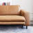 Orange 100% Polyester Modular Sofa cushion Loveseat
