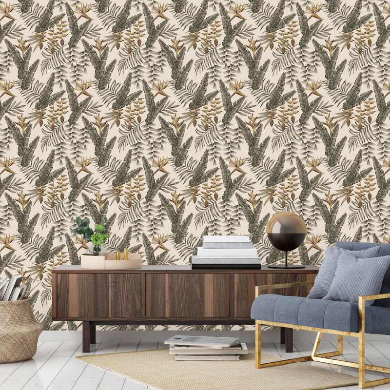 Peel & Stick Floral Wall Mural, 2.08' W x 10.42' L
