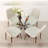 Kinnith Round 4-Person Glass Top Pedestal Dining Set -94350942