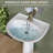 Ogonbrick 16.75'' Ceramic U-Shaped Bathroom Sink with Overflow