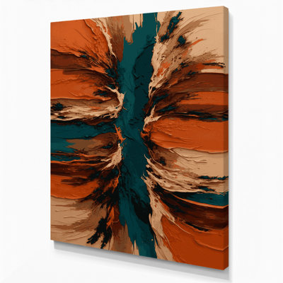 Abstract Landscape 95 Black Canvas Wall Art