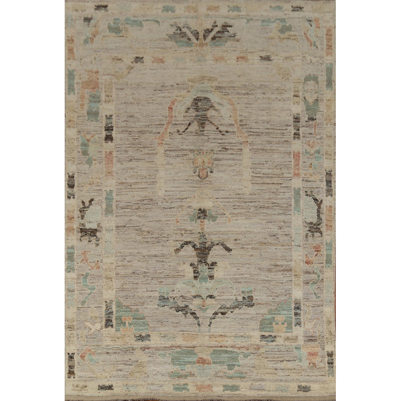 Tapis teint en laine Oushak Earth