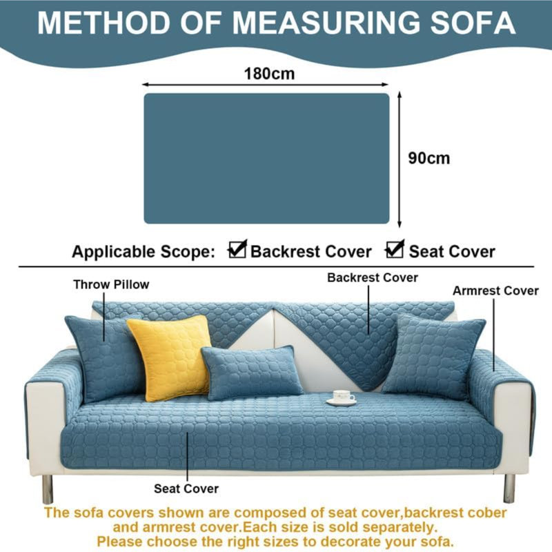 Taliesha Outdoor Patio Sofa Cover, Blue