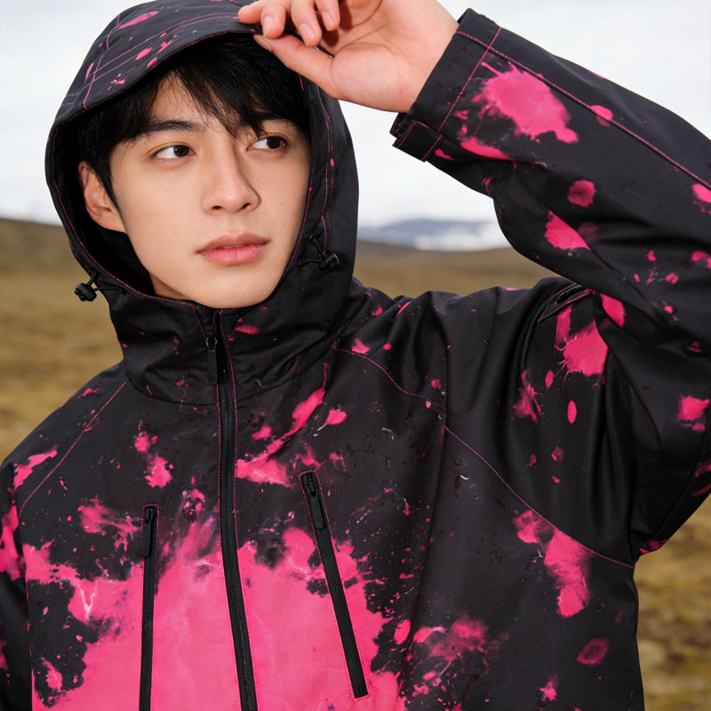 a coat Thermochromic Waterproof Jacket