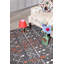 Tapis gris foncé / rouge / gris clair Lyford-666307780