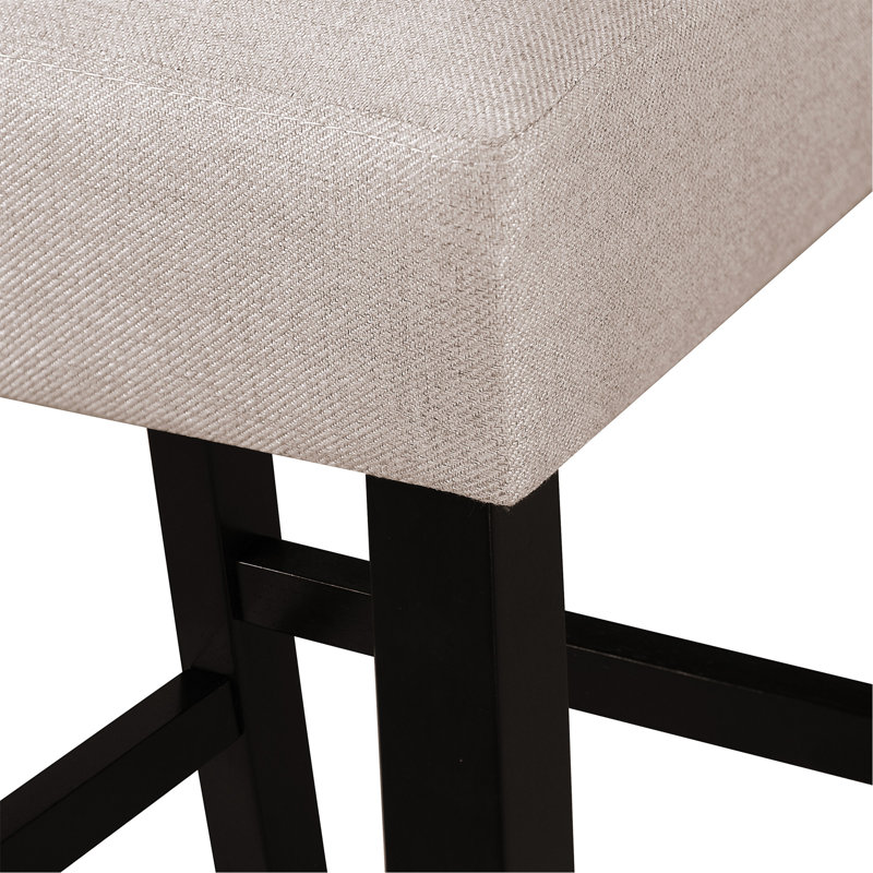 Stylish And Comfortable Counter Stool With Sturdy Construction And Upholstered Seat