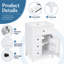 Meuble-lavabo simple 24 po avec lavabo en céramique Velmori, plateau basculant, tablette réglable et rangement multiple-1302651139