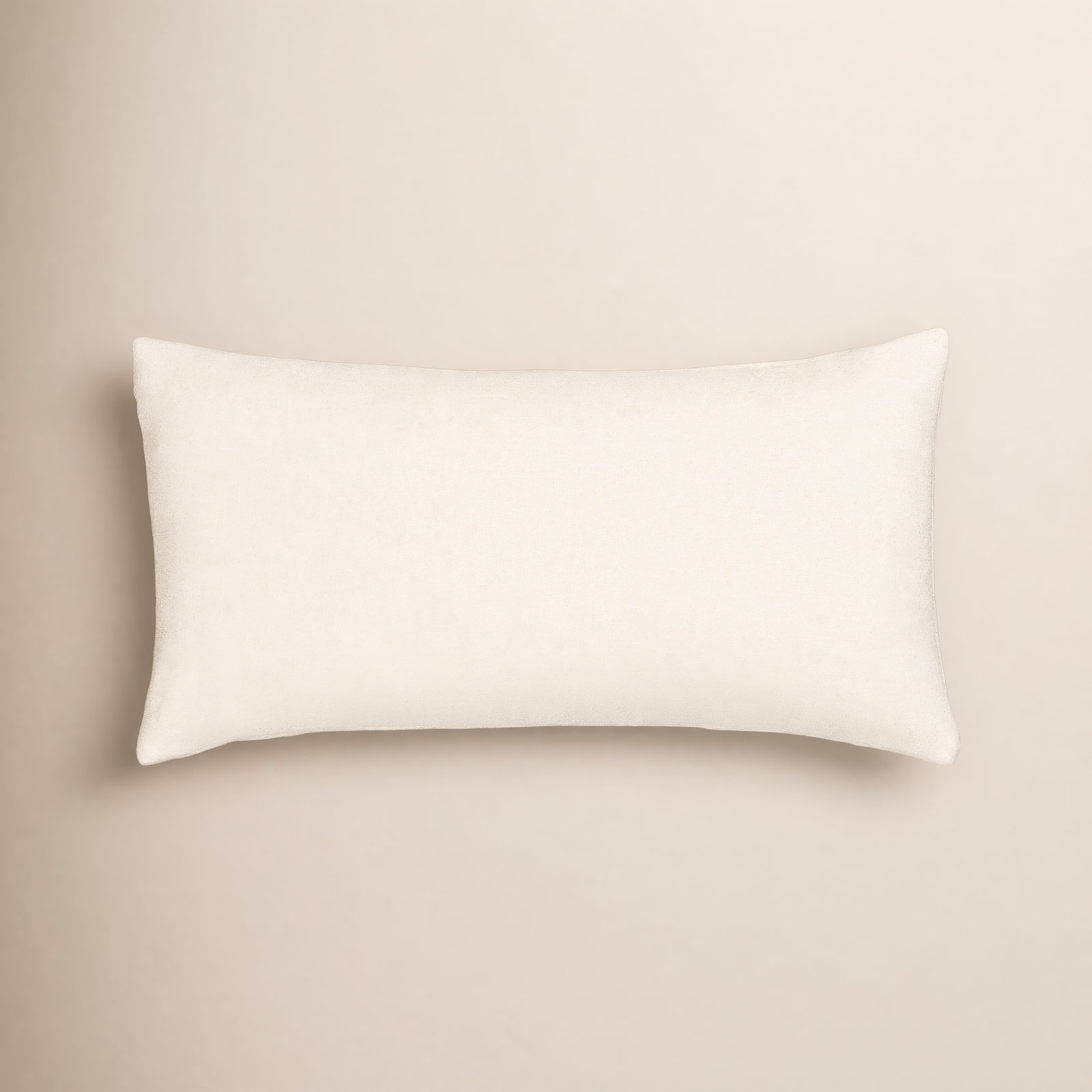 Cascade Textured Accent Pillow, Feather, Cream, Rectangle 14"H x 26"W