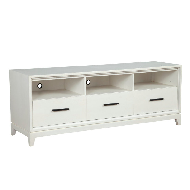 Seela Unfinished TV Stand for TVs up to 70", White