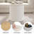 Ottoman Poufs With Storage, Set Of 2 Soft Upholstered Vanity Stool,Multifunctional Ottomans Coffee Table Padded Seat Foot Rest For Living(White, Pack Of 2)