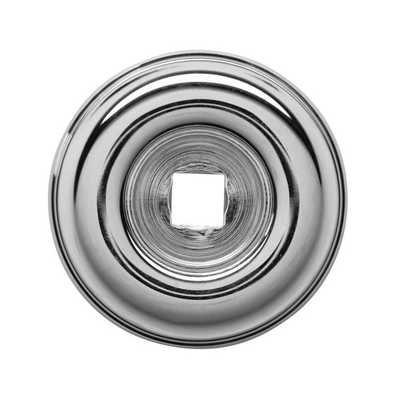 Knob Backplate, Bright Nickel, 1.5" H x 1.5" W x 0.25" D