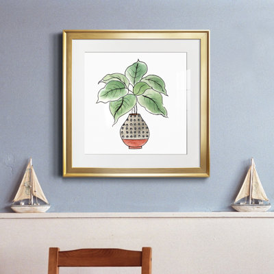 Boho Greenery I - peinture encadrée