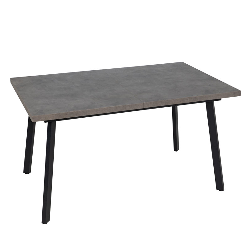 Aasiah Metal Base Dining Table, Grey