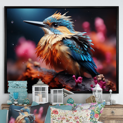 Cosmic Hues Infuse The Birds sur impression sur toile
