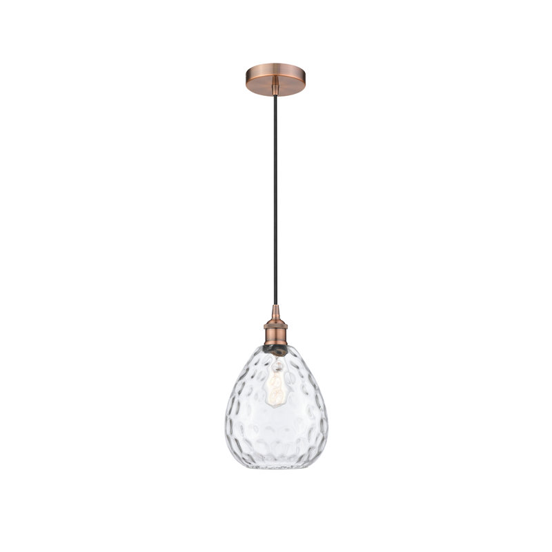 Luminaire suspendu simple à 1 lumière Oceanne, Cuivre antique