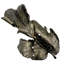 Sculpture feuille décorative en aluminium faite à la main en bronze