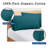 ROYALE LINENS 300 Thread Count 100% Long Staple Combed Cotton Pillowcases Set Of 2 - Ultra Soft - Standard Bed Pillow Cover - 20"x26" - Breathable, Cool & Crisp Percale Teal Pillow Cases (Std, Teal)-114651576