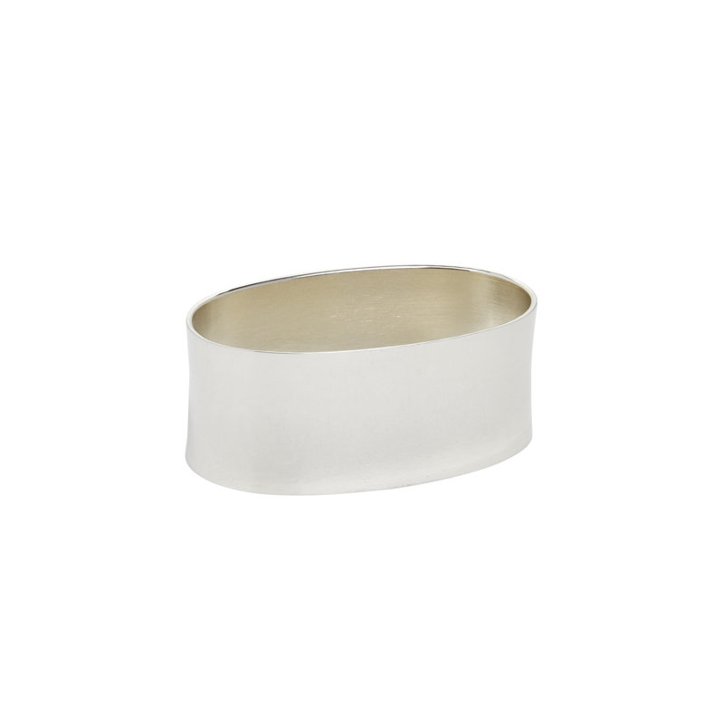 Plain Oval Silver Napkin Ring