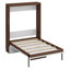 Lit escamotable mural en bois avec bureau pliable-561888905
