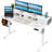 Electric Adjustable Height Standing Desk Computer Table With Drawers-771962318-772843405