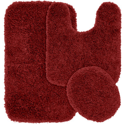 Ensemble de 3 tapis de bain antidérapants en nylon Dextra
