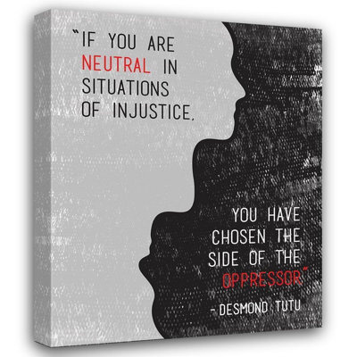 Trinx Proctor, Tenisha Gallery Wrapped Canvas Art Titled: Injustice