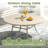 50“ Round Metal Outdoor Dining Table-313193349