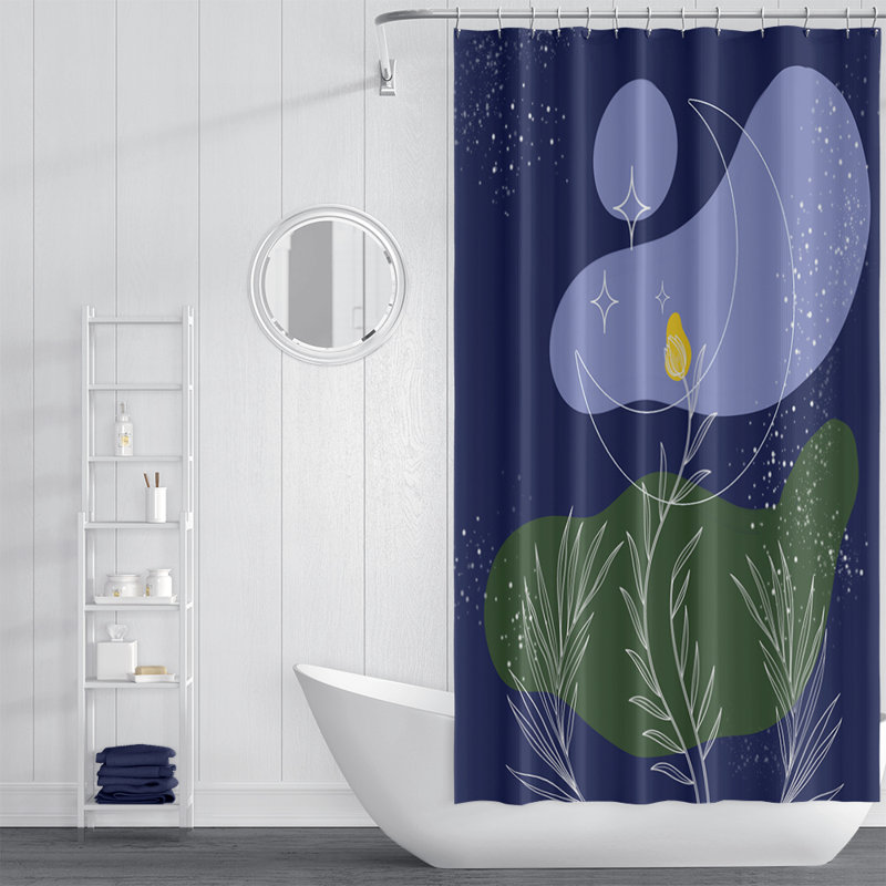 Rideau de douche simple, H 93 po x l 70 po